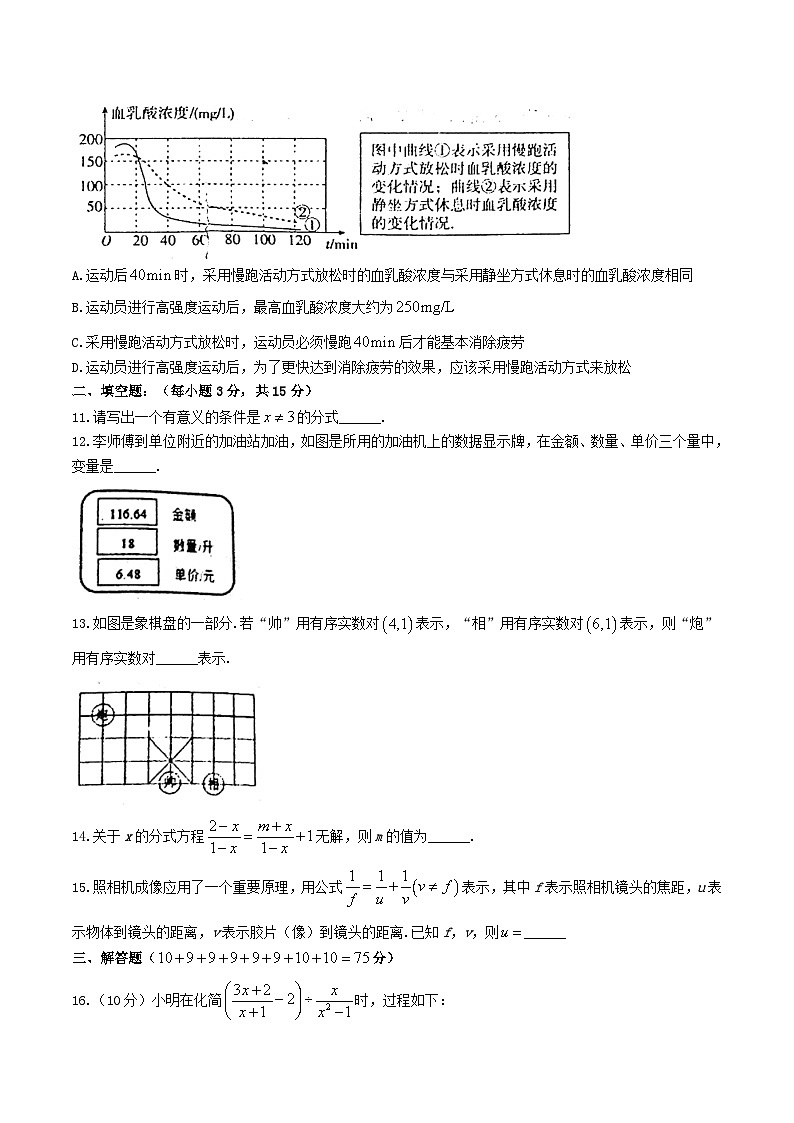 2022-2023学年河南省南阳市镇平县八年级下学期3月月考数学试题及答案03