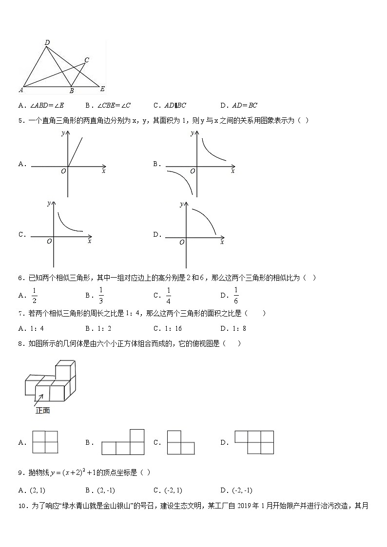 2023-2024学年四川省成都市七中学育才学校数学九上期末教学质量检测试题含答案02