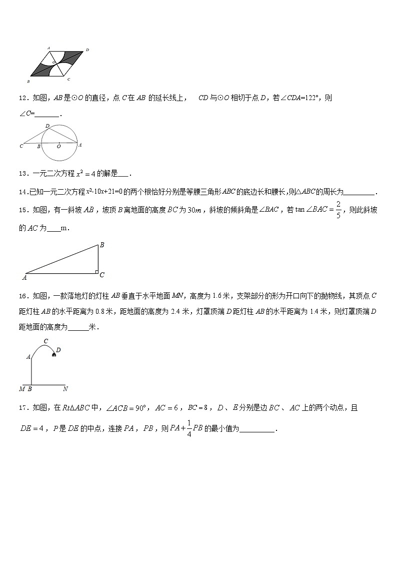2023-2024学年山东省临朐市数学九年级第一学期期末学业质量监测模拟试题含答案03