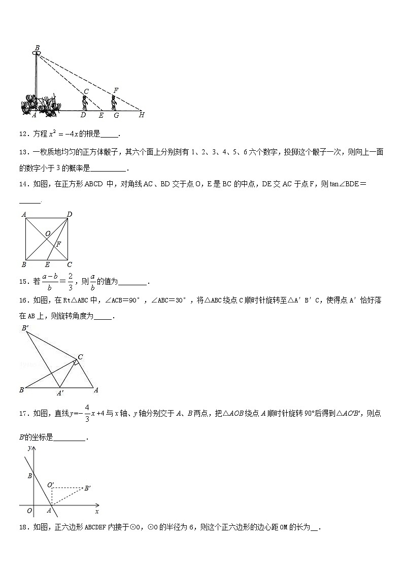 黑龙江省齐齐哈尔市五县2023-2024学年数学九上期末质量跟踪监视模拟试题含答案第3页