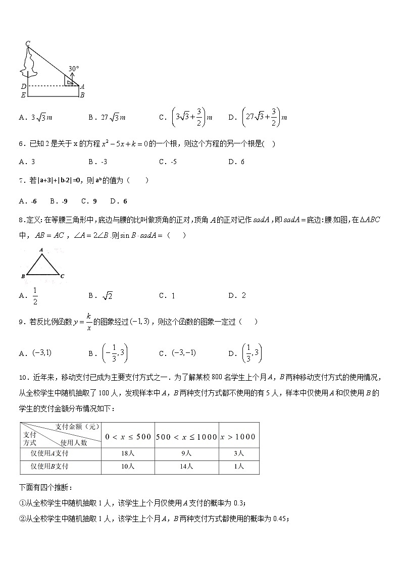 2023-2024学年广东省东莞市四海教育集团六校联考数学九上期末教学质量检测试题含答案第2页