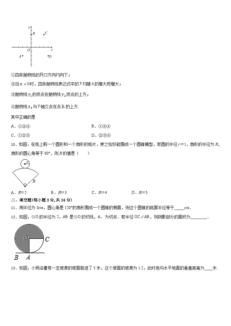 2023-2024学年湖南省邵阳邵阳县联考数学九年级第一学期期末学业水平测试试题含答案第3页
