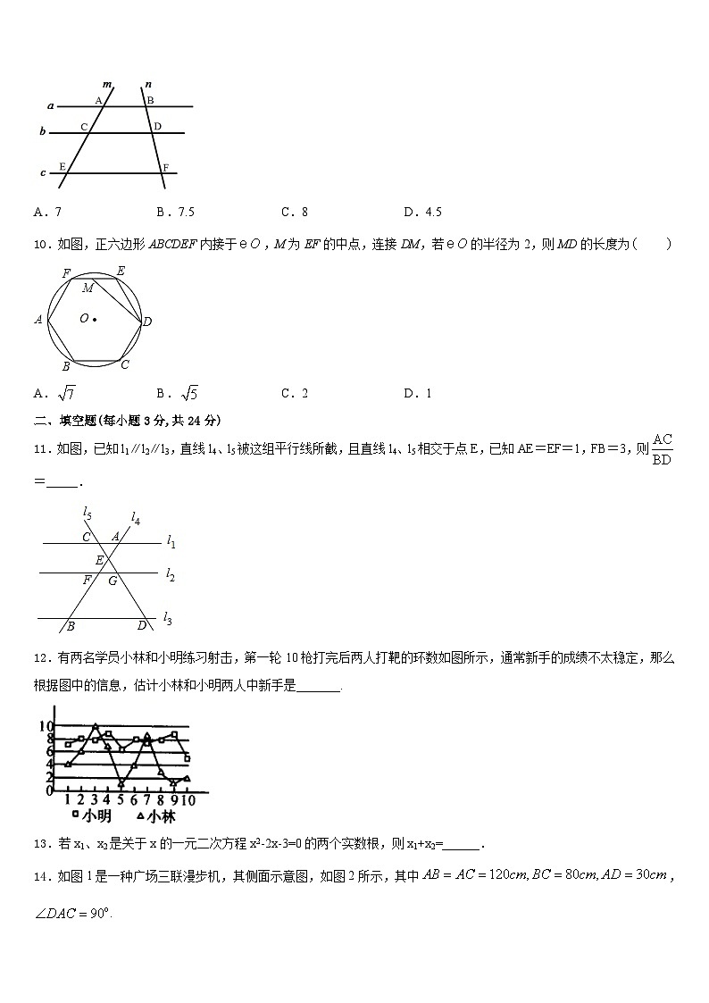 2023-2024学年山东省青州市九上数学期末学业水平测试试题含答案第3页