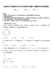 山东省济宁汶上县联考2023-2024学年数学九年级第一学期期末学业水平测试试题含答案