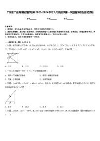 广东省广州海珠区四校联考2023-2024学年九年级数学第一学期期末综合测试试题含答案