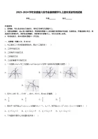 2023-2024学年安徽省六安市金寨县数学九上期末质量检测试题含答案