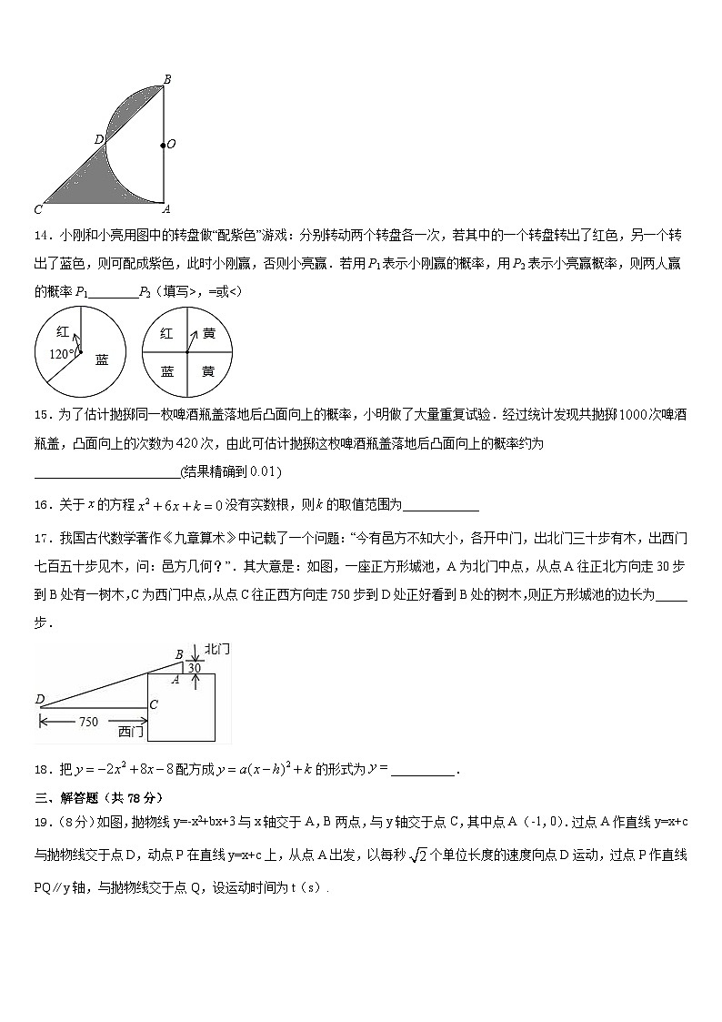 2023-2024学年广东惠城区九上数学期末质量检测模拟试题含答案第3页