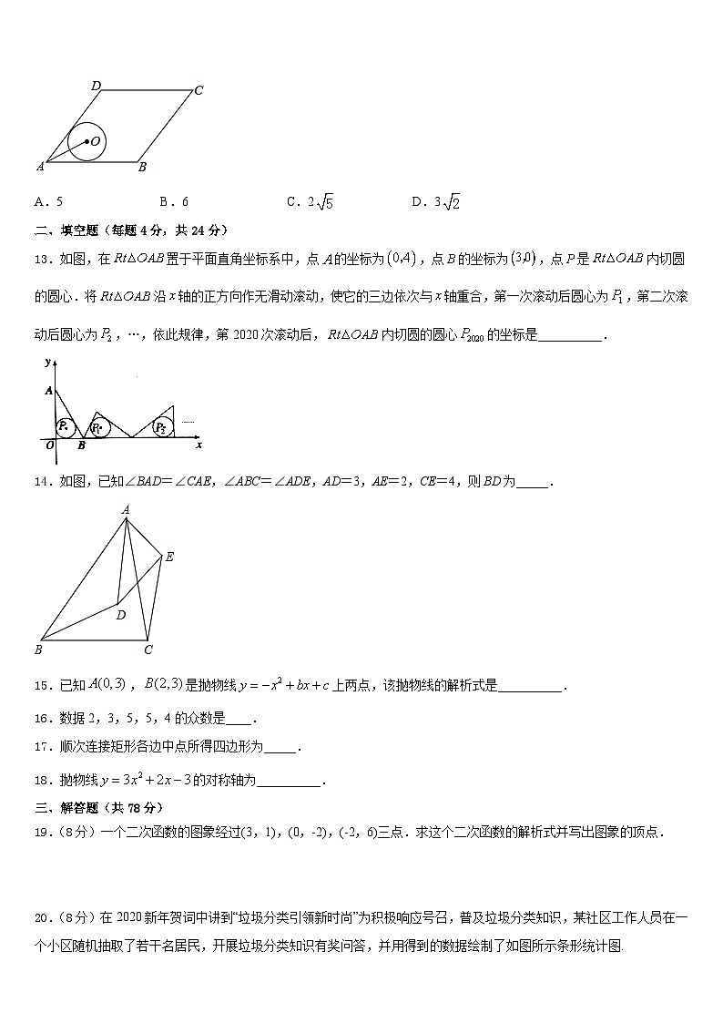 2023-2024学年广西钦州市钦南区九上数学期末联考模拟试题含答案03