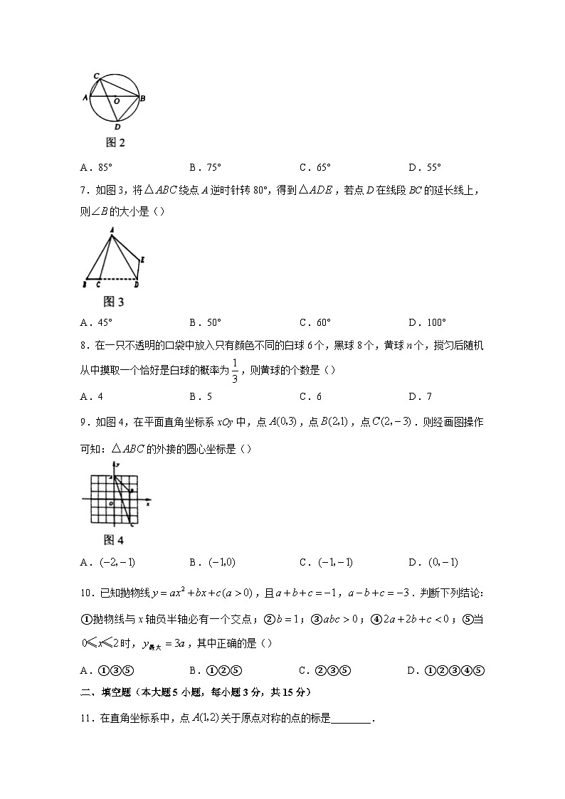 广东省惠州市惠东县2023-2024学年九年级上学期期末数学模拟试题(含答案)02