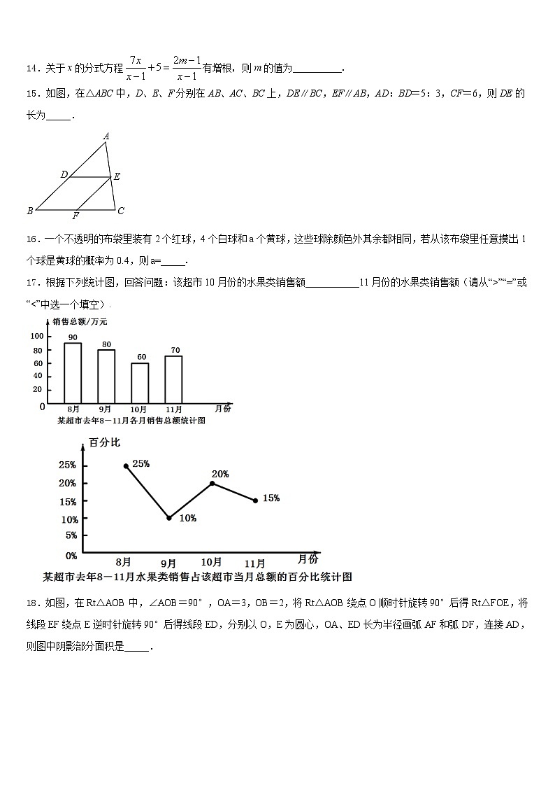 2023-2024学年河南省新乡七中数学九年级第一学期期末学业质量监测模拟试题含答案第3页