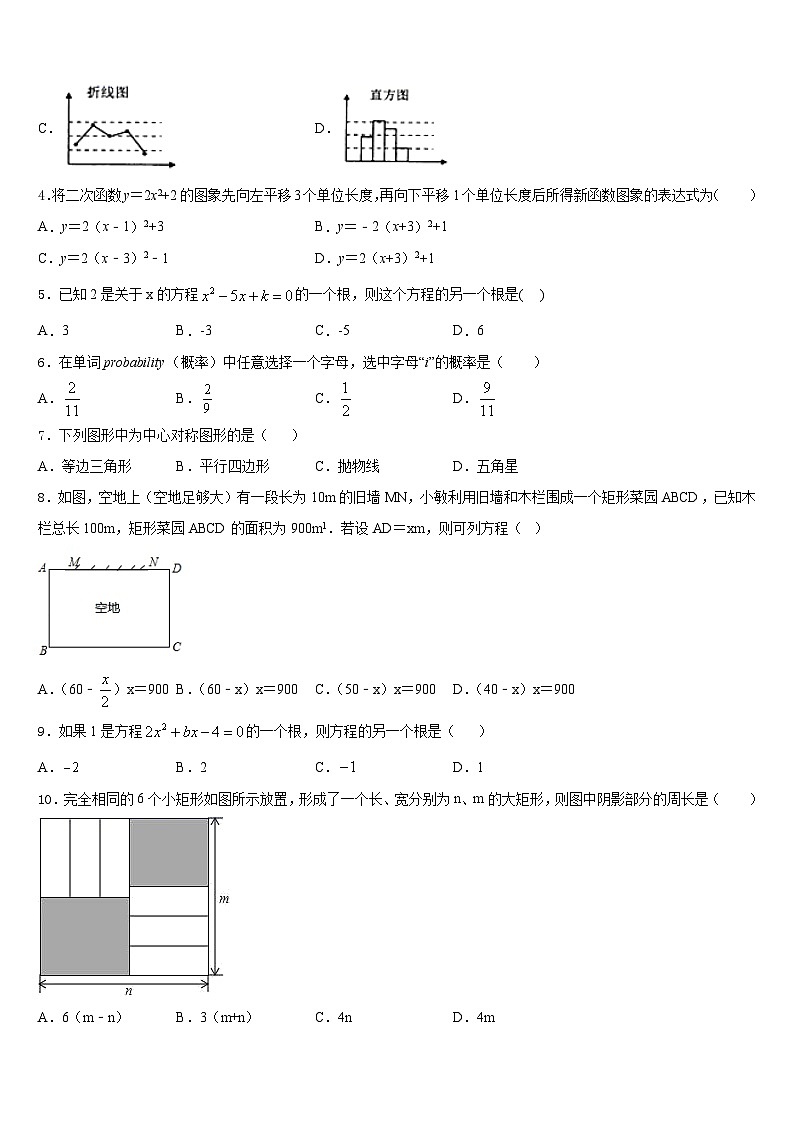 2023-2024学年河南省郑州市金水区实验中学九上数学期末质量检测试题含答案第2页