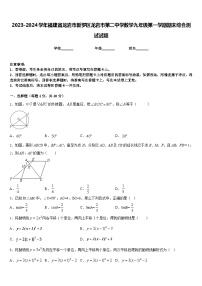 2023-2024学年福建省龙岩市新罗区龙岩市第二中学数学九年级第一学期期末综合测试试题含答案