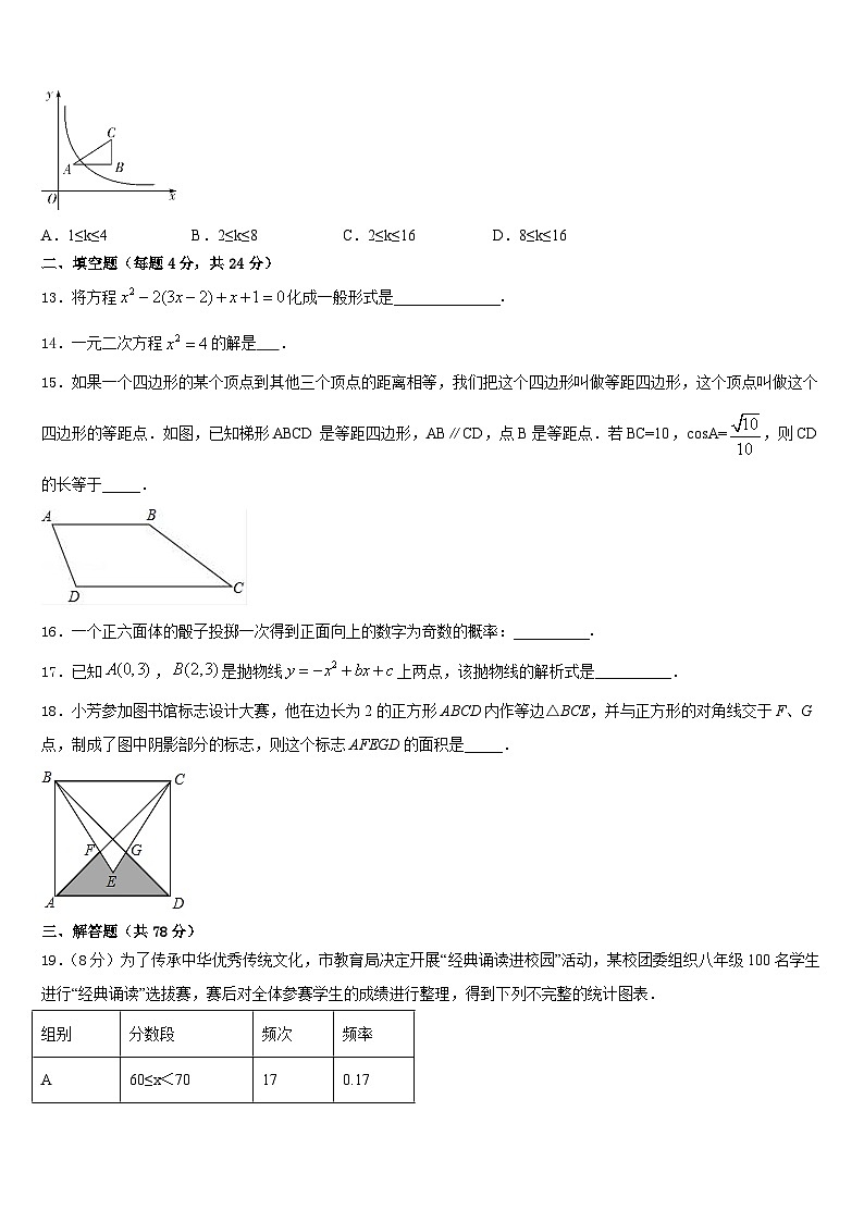 2023-2024学年鞍山市重点中学数学九上期末经典模拟试题含答案第3页