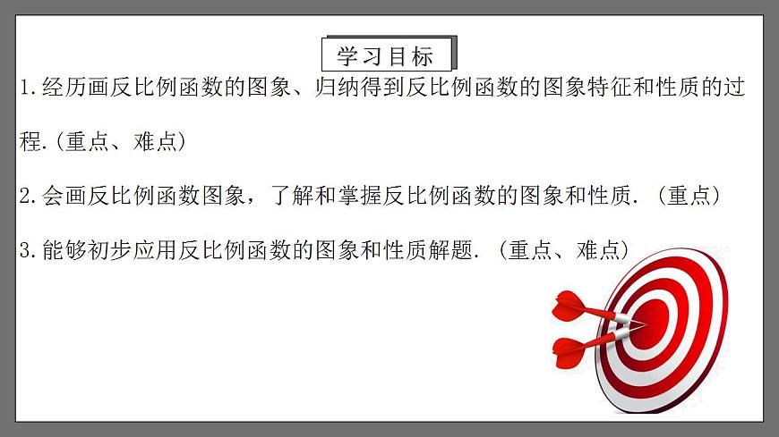 人教版數(shù)學九年級下冊 26.1.2 《反比例函數(shù)的圖象和性質(zhì)》 課件第2頁