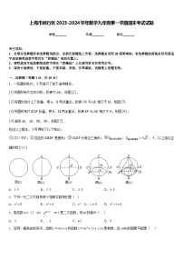 上海市闵行区2023-2024学年数学九年级第一学期期末考试试题含答案