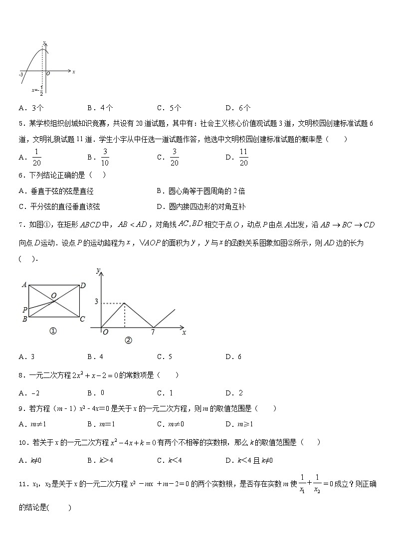 天津市南开区津英中学2023-2024学年数学九上期末复习检测模拟试题含答案第2页