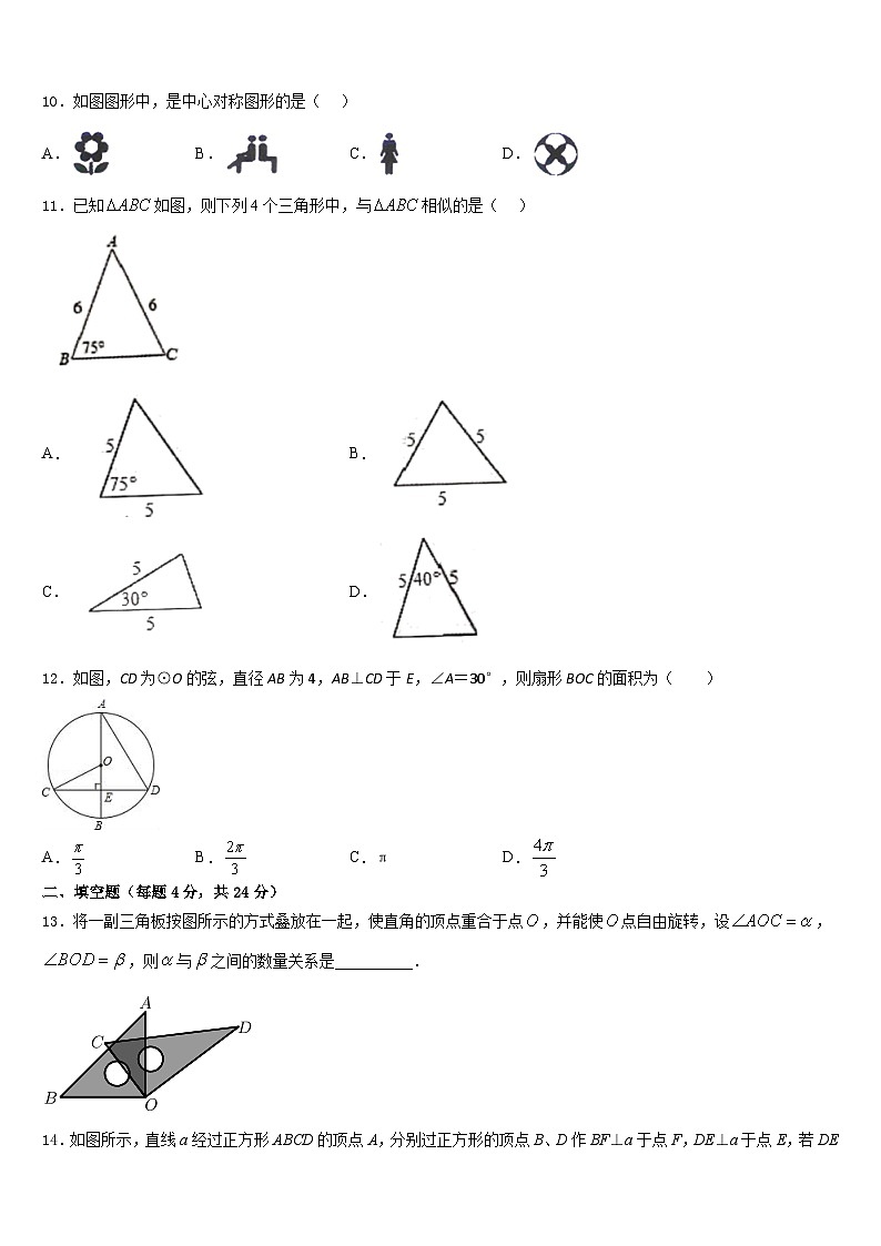 安徽省合肥市四十二中学铁国际城校区2023-2024学年九年级数学第一学期期末综合测试模拟试题含答案03