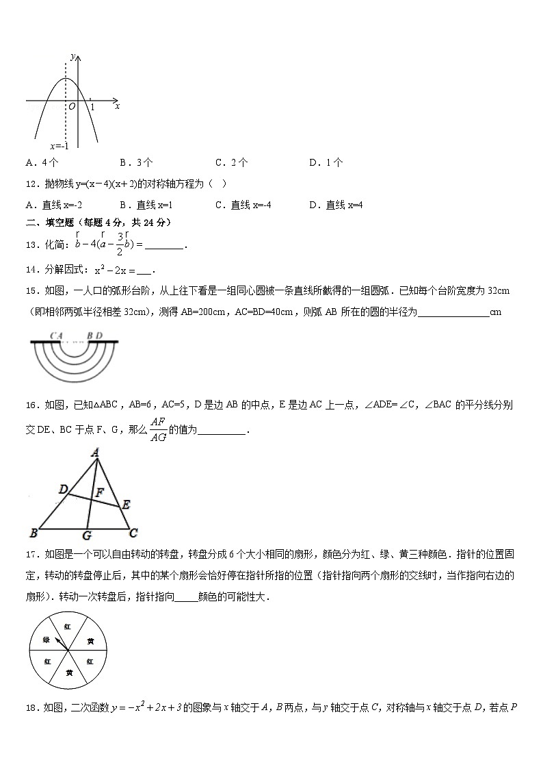 2023-2024学年河北省唐山市名校数学九年级第一学期期末学业水平测试模拟试题含答案第3页