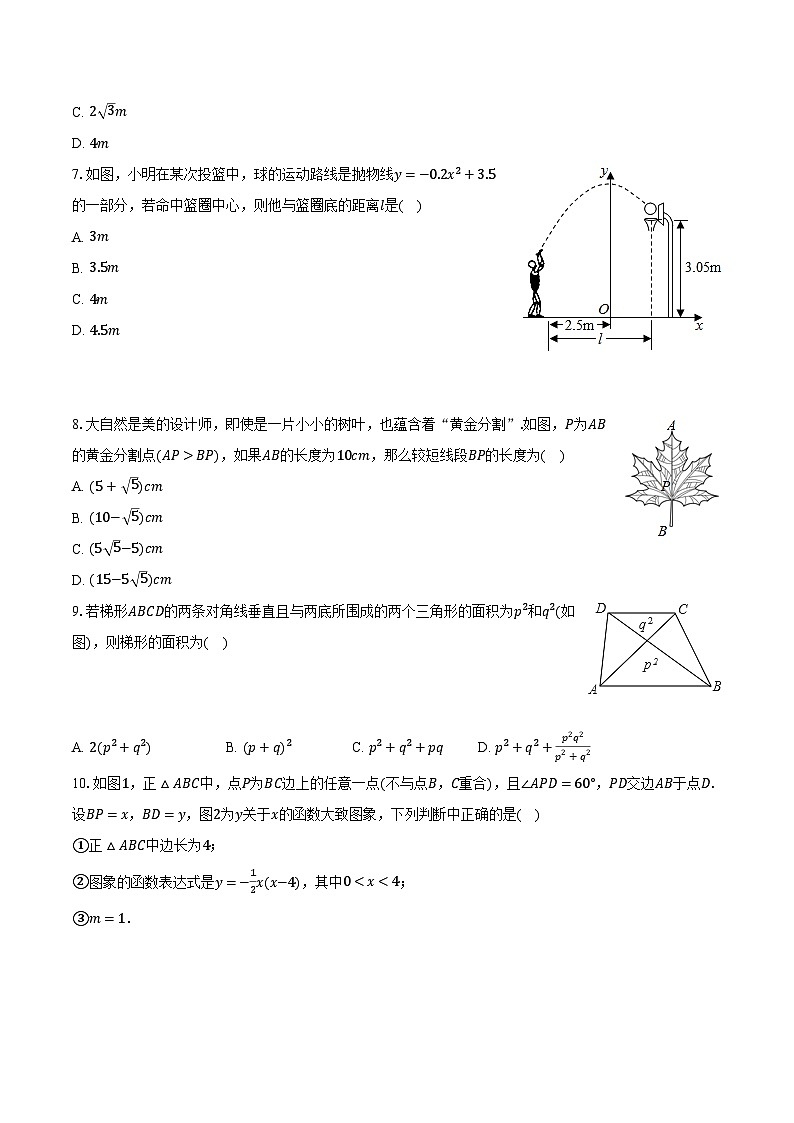 2022-2023学年安徽省安庆市宿松县城关中学九年级(上)期末数学试卷(含解析)第2页