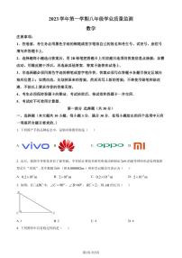 广州南沙区2023-2024学年八年级上学期期末数学试题