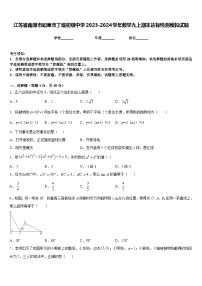 江苏省南通市如皋市丁堰初级中学2023-2024学年数学九上期末达标检测模拟试题含答案
