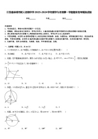 江苏省徐州市树人初级中学2023-2024学年数学九年级第一学期期末统考模拟试题含答案