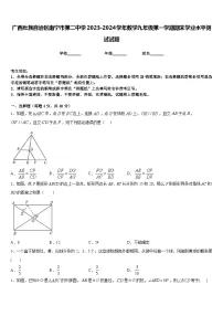广西壮族自治区南宁市第二中学2023-2024学年数学九年级第一学期期末学业水平测试试题含答案