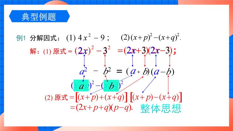 北师大版八年级数学下册课件 4.3.1 利用平方差公式分解因式07