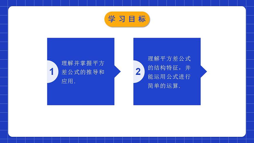 北師大版數(shù)學(xué)七年級下冊 1.5.1《平方差公式》第1課時 課件第2頁