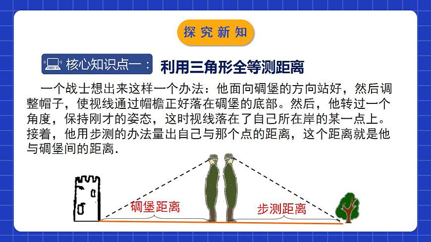 北師大版數學七年級下冊 4.5 《利用三角形全等測距離》課件第5頁