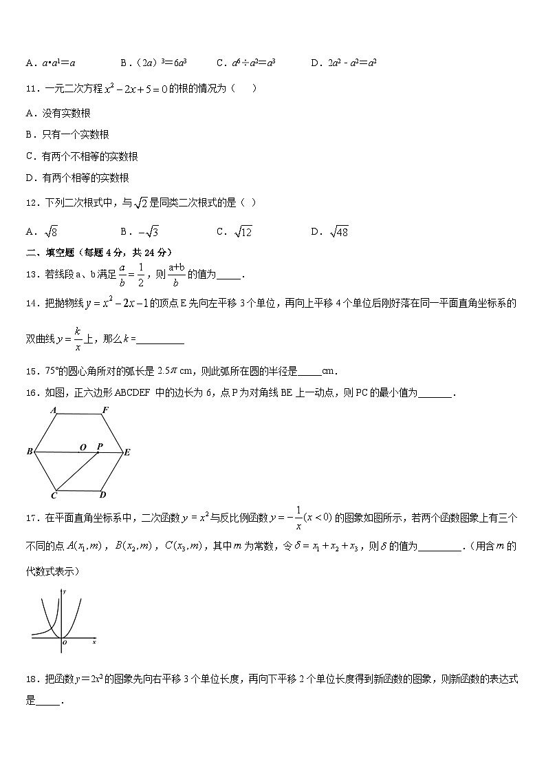 广东省实验中学2023-2024学年九上数学期末达标检测模拟试题含答案03