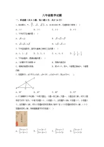 陕西省宝鸡市新建路中学2023-2024学年八年级上学期期末数学试题(含解析)