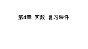 第4章 实数复习 苏科版八年级数学上册课件