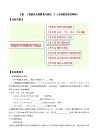 專題1.1數據的收集整理與描述精講精練（8大易錯題型深度導練）-2023-2024學年八年級數學下學期期末復習高分攻略(蘇科版)