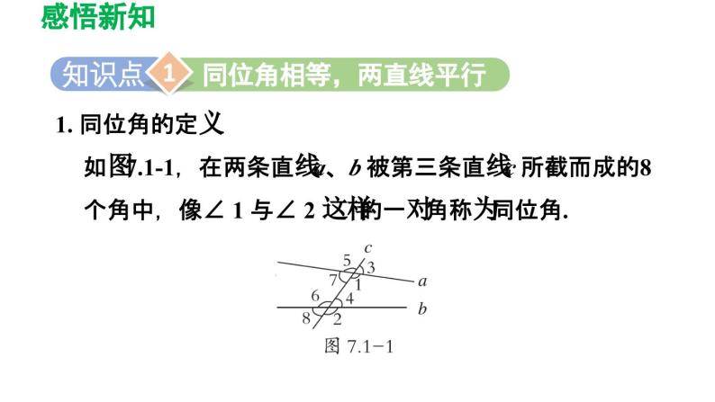 7.1 探索直线平行的条件 苏科版数学七年级下册导学课件03