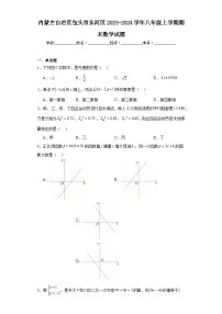 内蒙古自治区包头市东河区2023-2024学年八年级上学期期末数学试题(含答案)