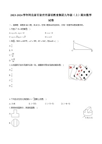 2023-2024学年河北省石家庄外国语教育集团九年级（上）期末数学试卷（含解析）