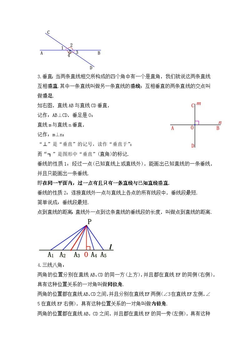 人教版数学七年级下册 第五章《相交线与平行线 》章节复习课件+章节教学设计+章节复习导学案+单元测试卷（含答案解析）02