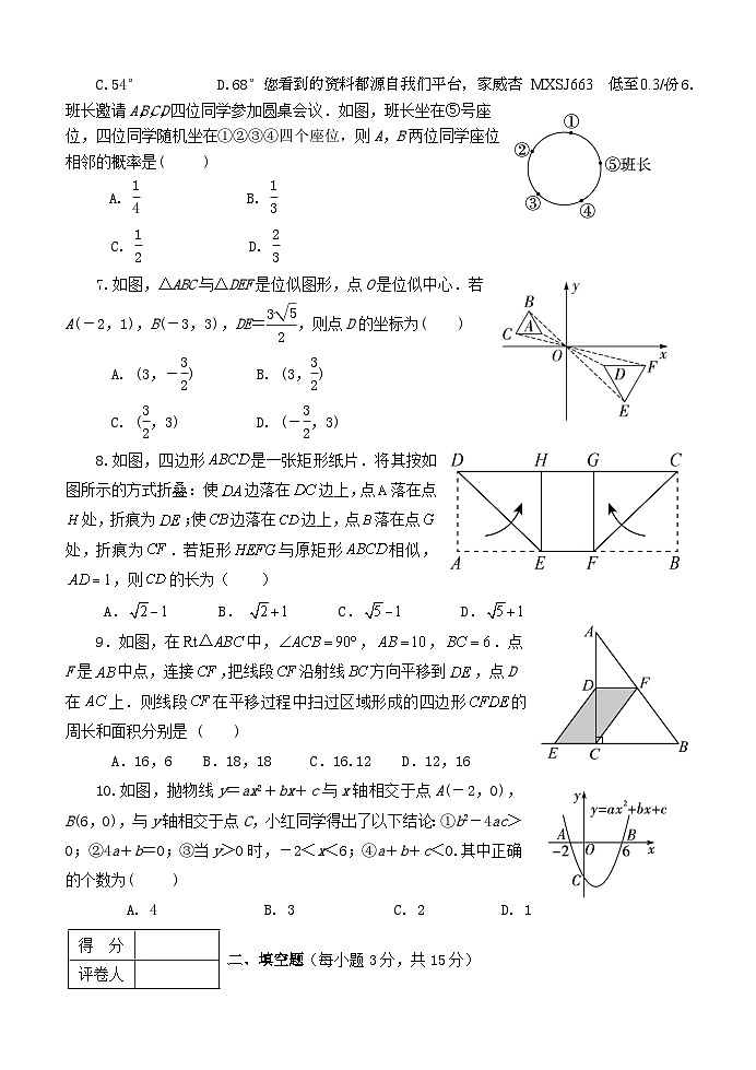 79,河南省南阳市淅川县2023—-2024学年九年级上学期期末考试数学试题第2页