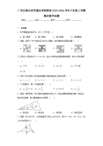 广西壮族自治区崇左市扶绥县2023-2024学年八年级上学期期末数学试题(含答案)