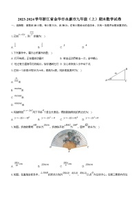 浙江省金华市永康市2023-2024学年九年级上学期期末数学试卷（含解析）