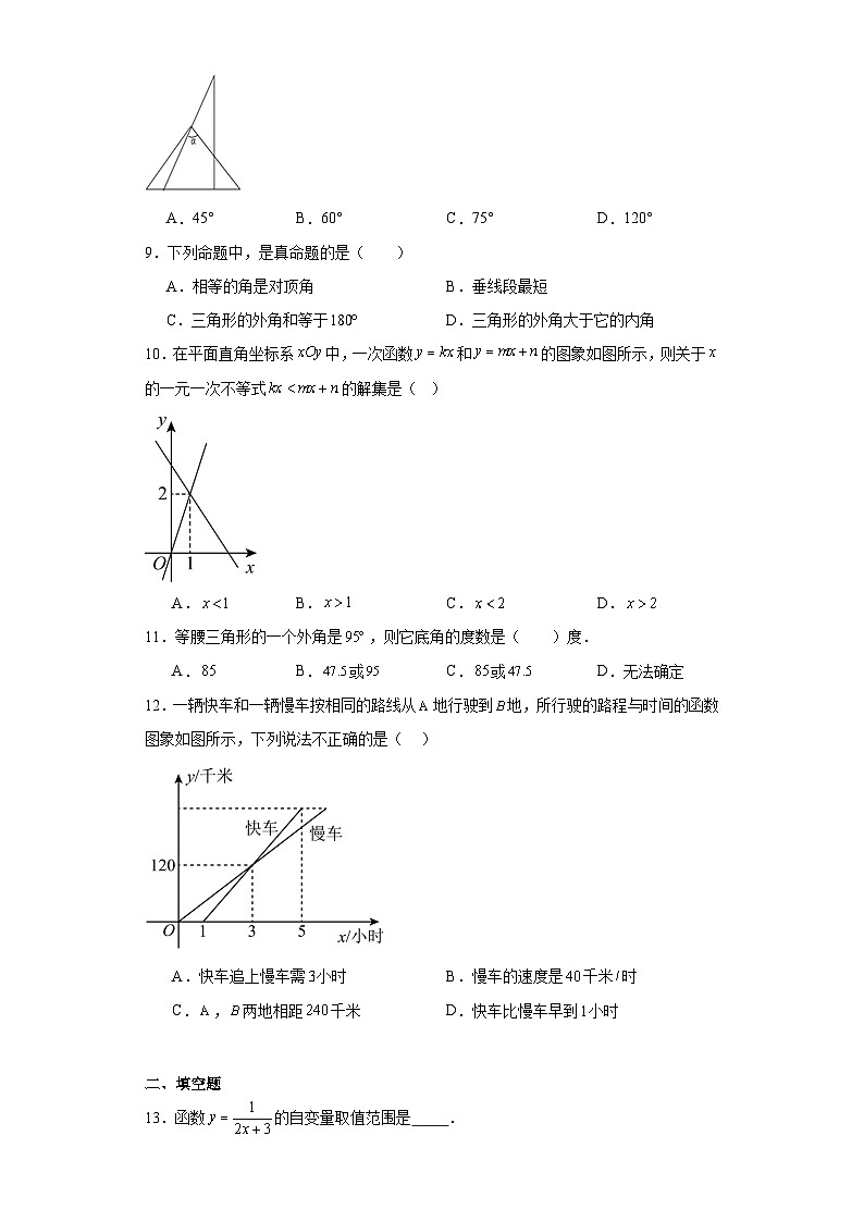广西壮族自治区崇左市扶绥县2023-2024学年八年级(上)学期期末数学试卷(含解析)第2页