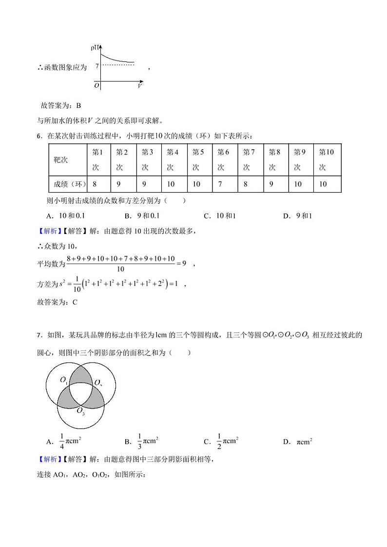 山东省滨州市2023年中考数学试题(附真题解析)第3页