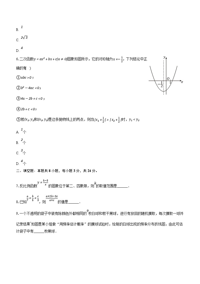 山东省青岛市市北区2023-2024学年九年级上学期期末数学试卷(含解析)02