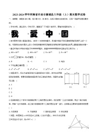 2023-2024学年河南省许昌市襄城县八年级（上）期末数学试卷(含解析）