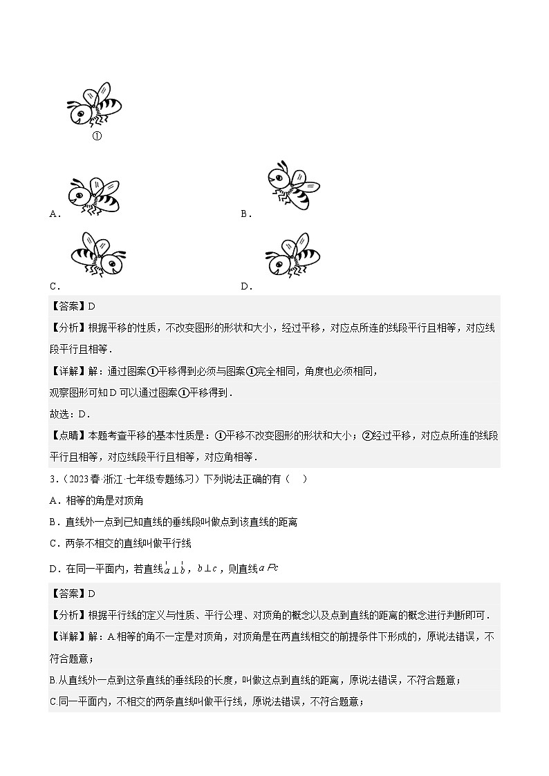 第1章 平行线(基础、典型、易错、压轴)分类专项训练(解析版)第2页