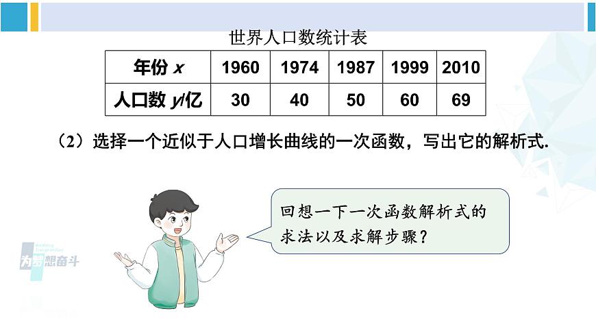 人教版八年級數(shù)學(xué)下冊 第十九章 一次函數(shù)數(shù)學(xué)活動（課件）第5頁
