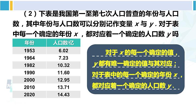 人教版八年级数学下册 第十九章 一次函数第二课时 函数(课件)第8页