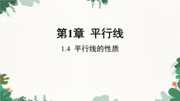 浙教版数学七年级下册 1.4 平行线的性质课件