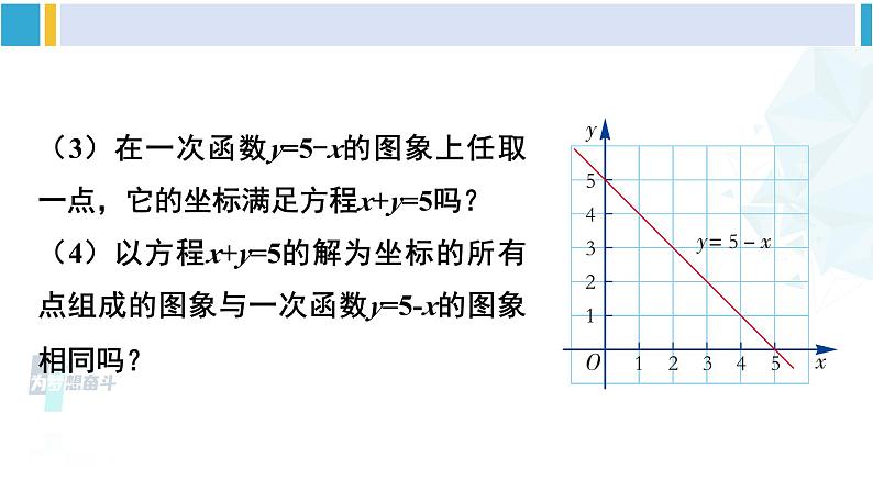 湘教版八年级数学下册 第4章 一次函数 第3课时 一次函数与一次方程的联系(课件)第3页